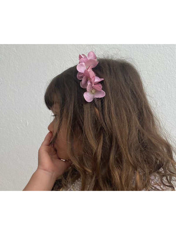 Tiara Infantil Flores Hortências Arquinho Arranjo De Cabelo